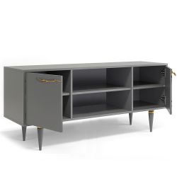 Тумба под ТВ Арт 155см Классик Серый Голд