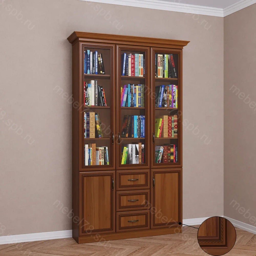 Шкаф книжный 3/6