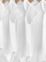 Боди с коротким рукавом для малышей Next N34-697, 5 шт., Белый