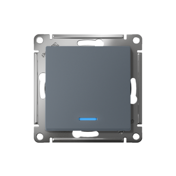 Переключатель проходной 1-кл. СП AtlasDesign 10А IP20 (сх. 6а) 10AX с подсветкой механизм грифель SE ATN000763