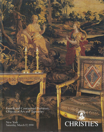 Каталог аукциона Christie’s, Нью-Йорк, Французская и европейская мебель, предметы искусства и гобелены от 17 марта 1990 года