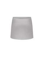 grey mini skirt
