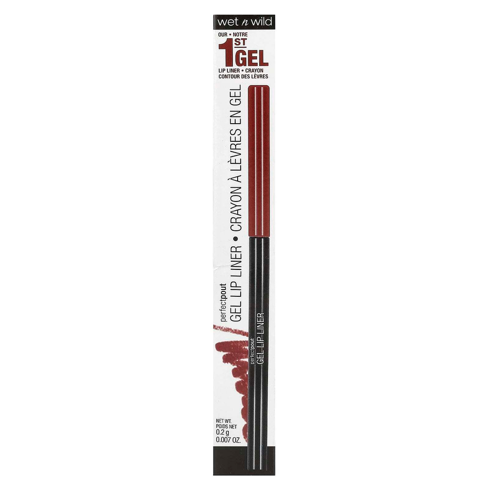 wet n wild, PerfectPout, гель-подводка для губ, бордовый, 0,2 г (0,007 унции)