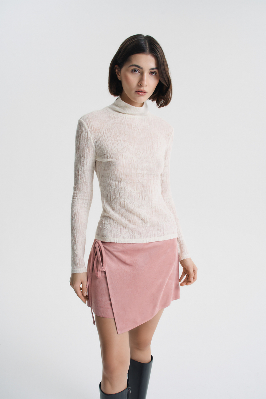 Водолазка из фактурной шерсти