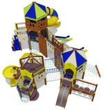 Игровой комплекс для детей 6-12 лет для уличной площадки