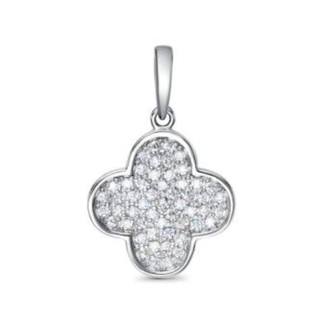 Подвеска из серебра с фианитами