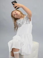 Платье нарядное для девочки с пайетками