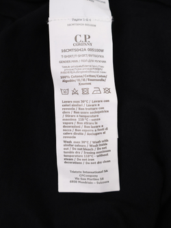 Футболка C.P. Company 30/1 Jersey Label Logo Black