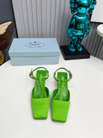 Prada Satin Slingback Pumps