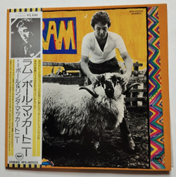 Винтажная виниловая пластинка LP Paul and Linda McCartney Ram (Japan 1975) (Obi) (EX)