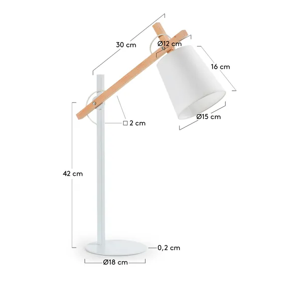 Настольная лампа Jovik белая