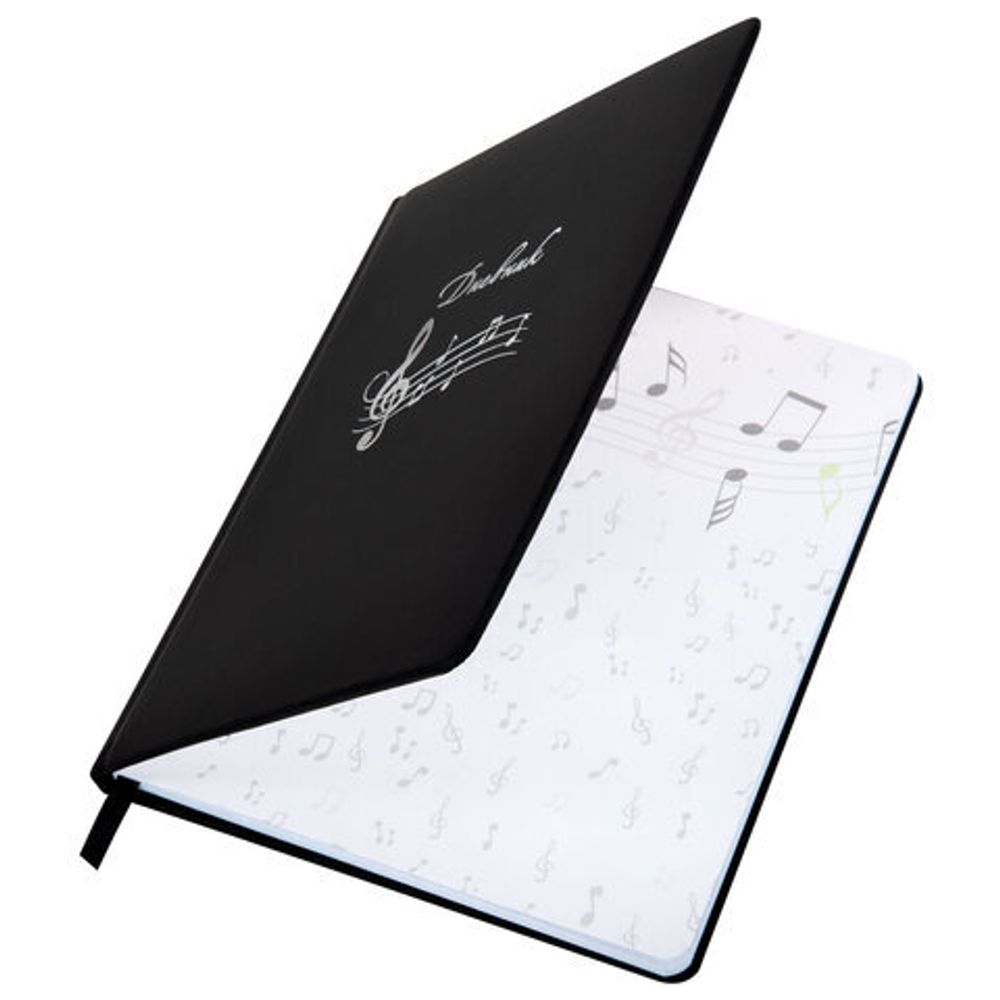 Дневник для музыкальной школы 170х215 мм, 48 л., обложка кожзам твердая, фольга, BRAUBERG, справочный материал, КЛАССИКА, 107369