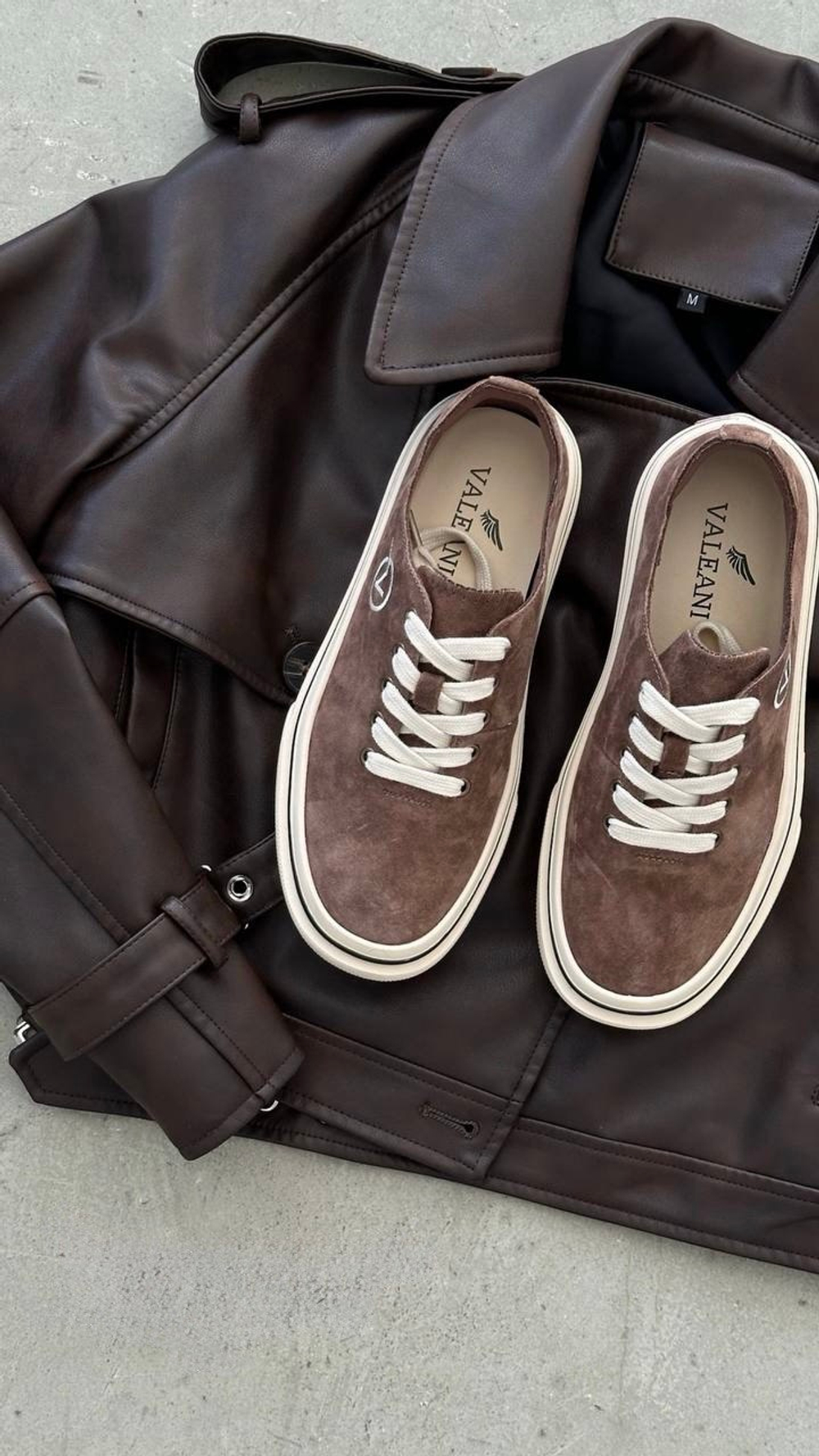 Кеды из натуральной замши