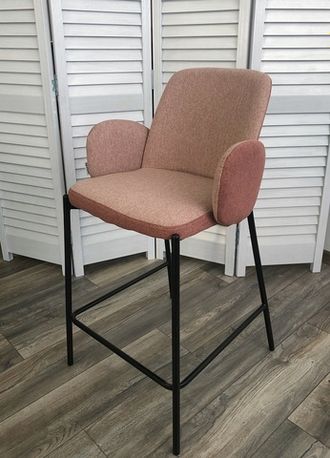 Полубарный стул NYX (H=65cm) VF109 розовый / VF110 брусничный