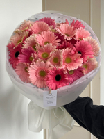 Букет из гербер в розовом оттенке 25 шт