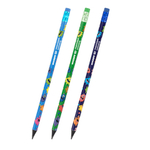 Карандаш "Монстрики" HB, с ластиком, корпус ассорти