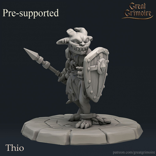 Бес Демон Воин Файтер миниатюра для dnd, днд, pathfinder, фентези, Настольная игра, НРИ, Варгейм, РПГ