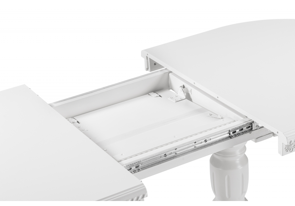 Стол деревянный Woodville Эритрин овальный белый