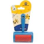 Расческа-пуходерка для кошек и собак «Пушок» 12см цвет синий Ultramarine✦