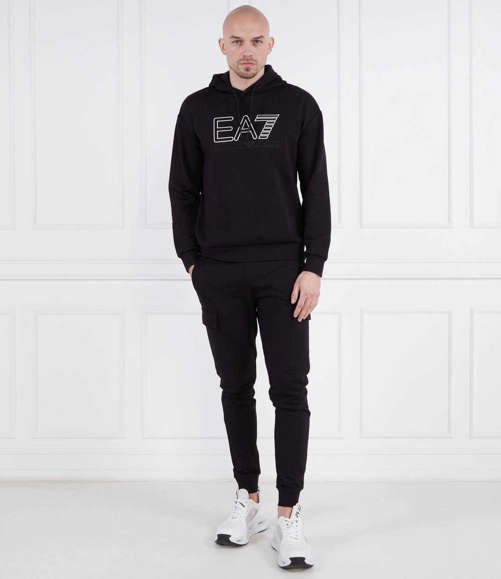 Худи EA7 - черный(3RUM07 PJEQZ)