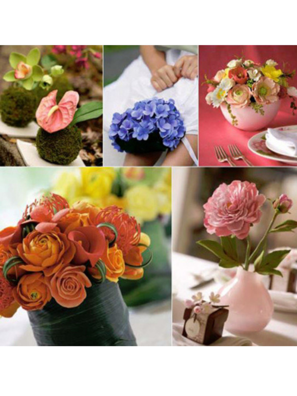 Clay Art for Spesial Ocassions. Книга с фото-уроками по лепке цветов из полимерной глины.