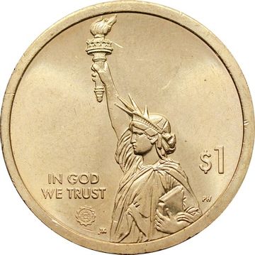 1 доллар 2019 P США «Американские инновации - Джорджия. Сад попечителей»