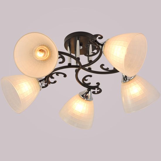 Люстра потолочная Reluce E27 11308-0.3-05 BK+CR