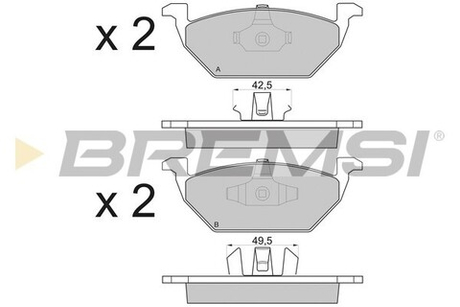 BREMSI - BP2835-BMS - Brake Pad Set, disc brake