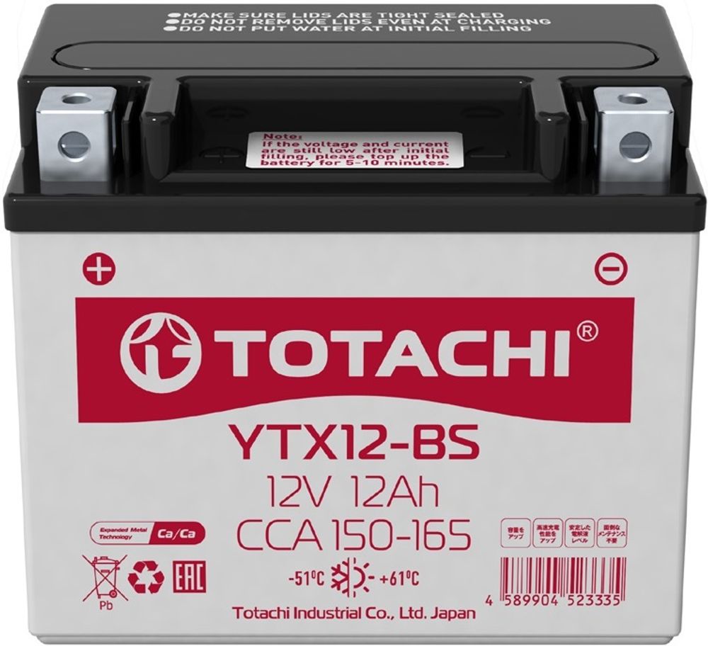 TOTACHI YTX12-BS аккумулятор