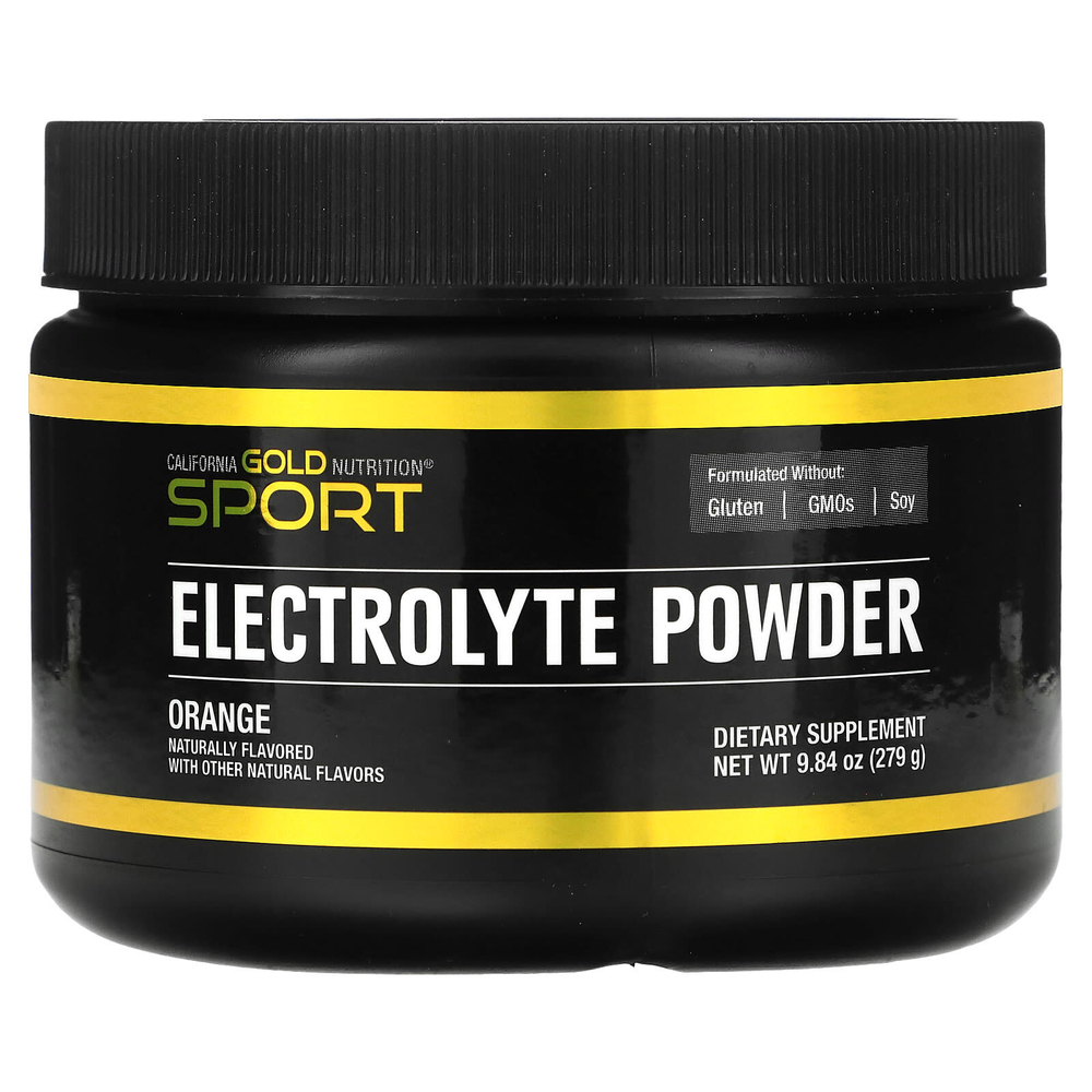 California Gold Nutrition, Sport, электролитный напиток в порошке, со вкусом натурального апельсина, 279 г (9,84 унции)