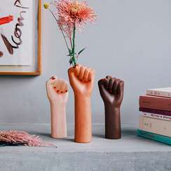 Ваза для цветов girl power, brown, 32 см