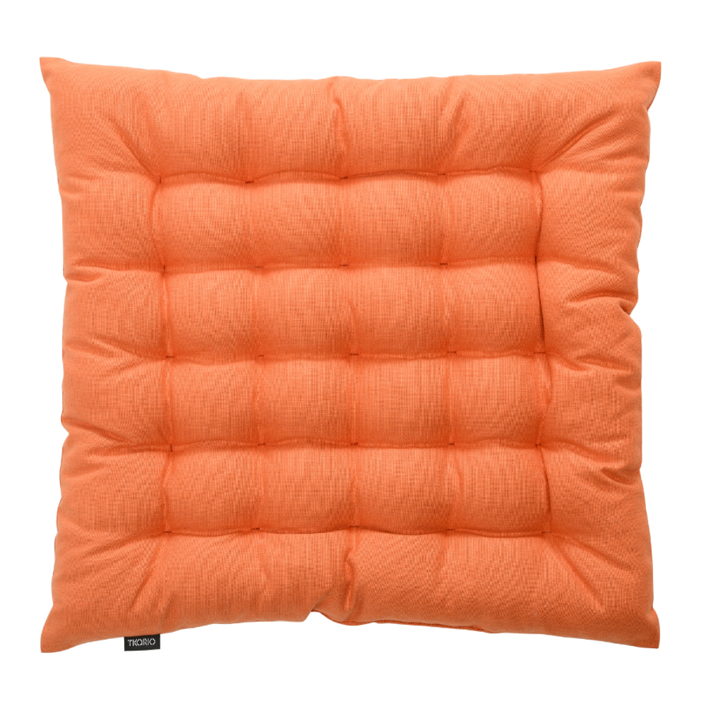 Подушка на стул из хлопка оранжевого цвета russian north, 40х40х4 см