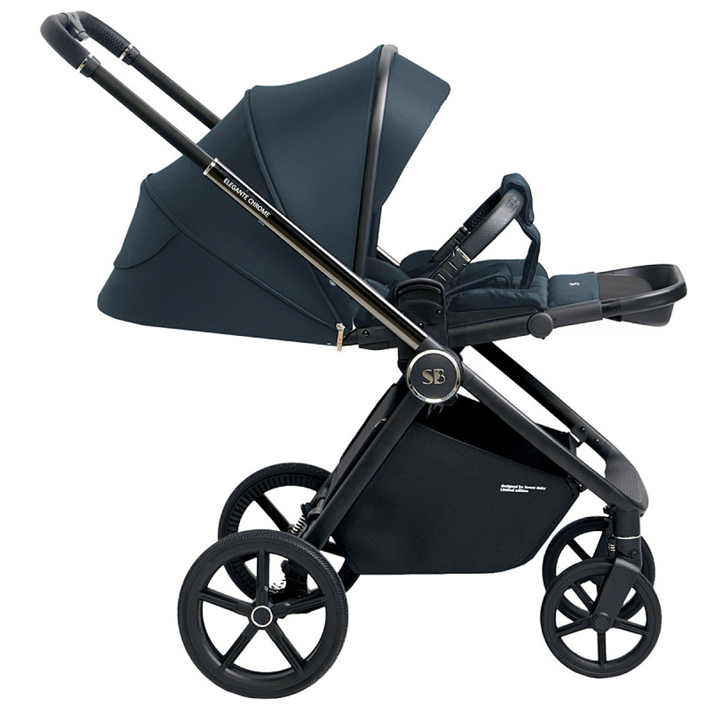 Детская коляска Sweet Baby Elegante 2 в 1 Chrome Blue