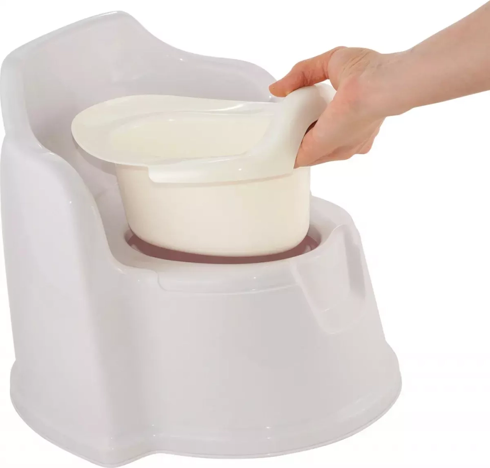 Горшок со спинкой Lalababy Protect Me серо-сиреневый LA1041СРН