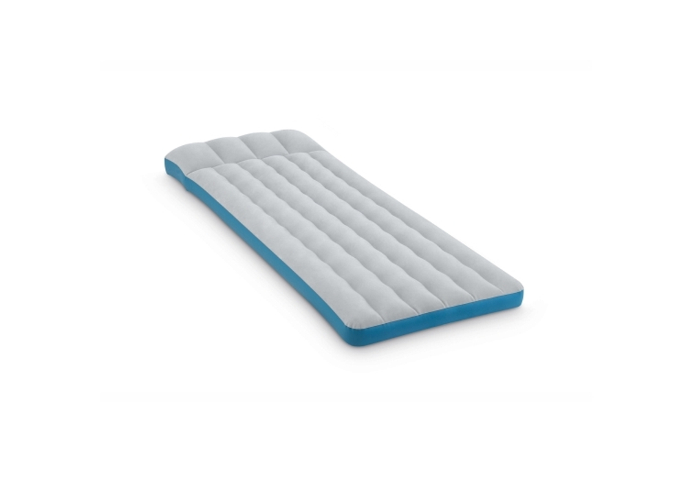 Мaтрас нaдувной Intex 67998 Camping Mat 189х127х24 см / Кoврик нaдувной Интeкс туристический велюровый в палатку для кемпинга и туризма