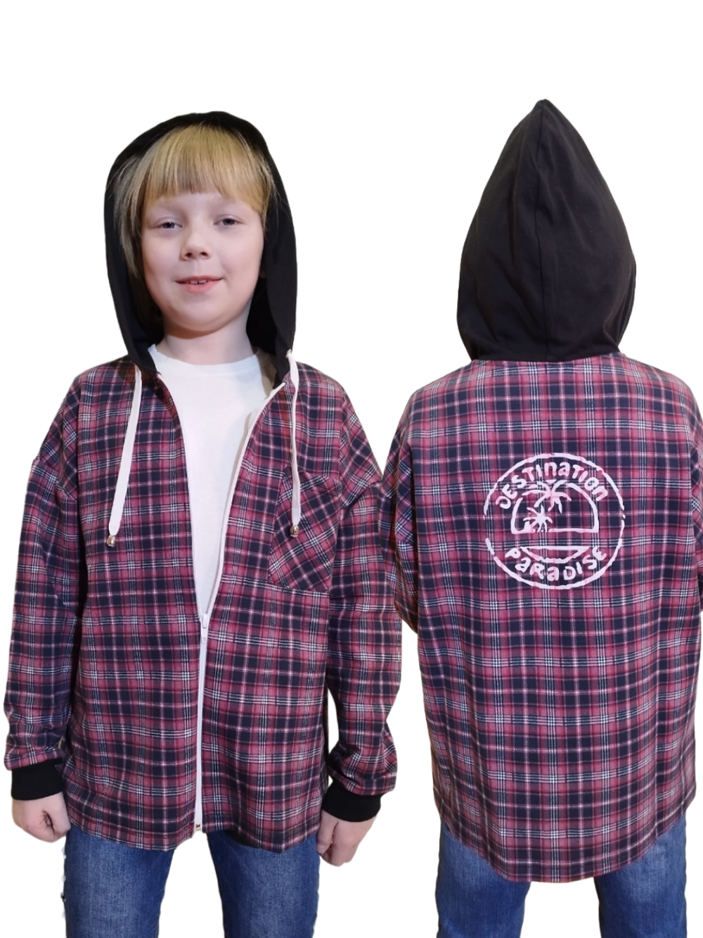 1402 Толстовка детская с капюшоном (88-164)