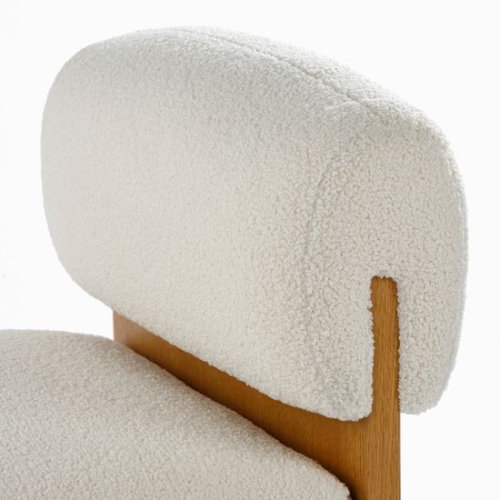 Кресло Renne цвет молочный/светло-коричневый