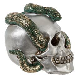 GAEM Копилка "Череп со змеей", L23 W16 H18 см, 2в.