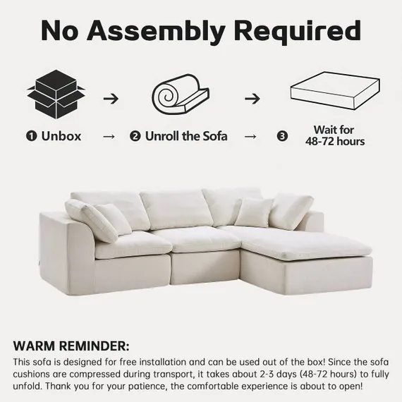 Диван NIMBUS, жемчужный