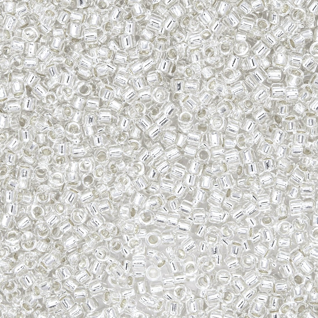 Японский бисер TOHO Treasure (№PF21), с внутренним серебрением, прозрачный