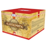 Батарея салютов Карта мира (МБ64) от Мегапир, 100 выстрелов, 25 мм