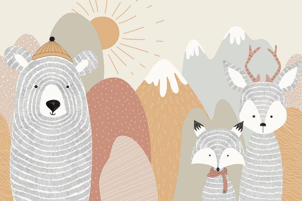 Шовная фреска KIDS-87, 2,7 м (Ширина 4 м)