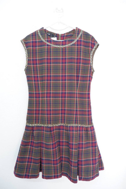 Платье Oodji в клетку 44 размер