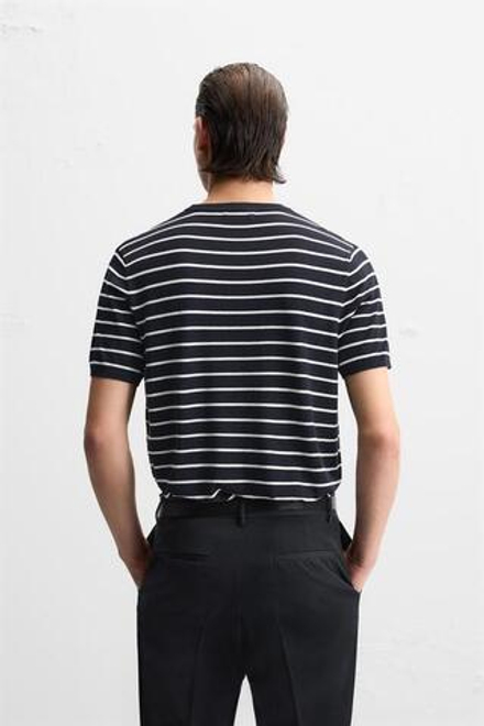 ZARA ФУТБОЛКА СВОБОДНОГО КРОЯ, ПОЛОСКИ