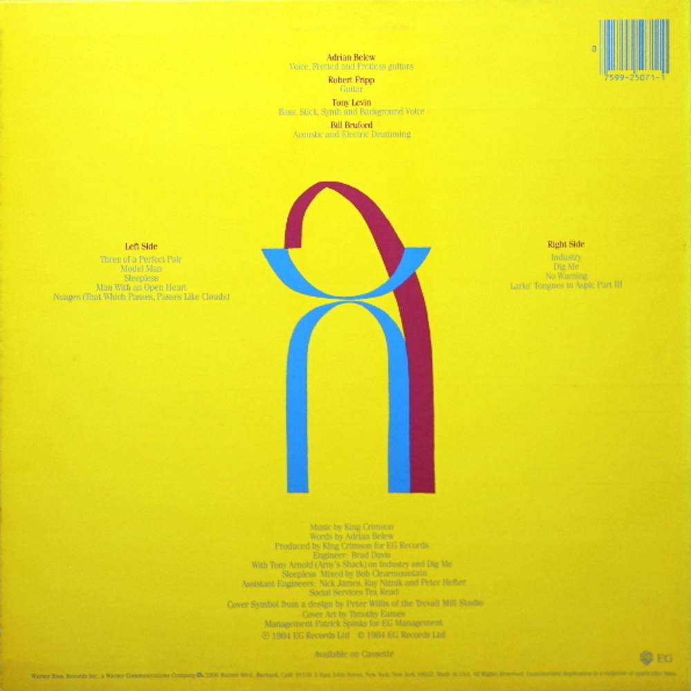 King Crimson / Three Of A Perfect Pair (LP)