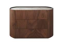 Комод Lagom 3 ящика ширина 120 см (орех, камень OV)