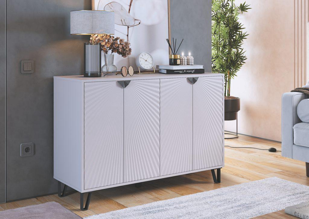 Комод для одежды с полками Кашемир, Солана, 125х45х86 см