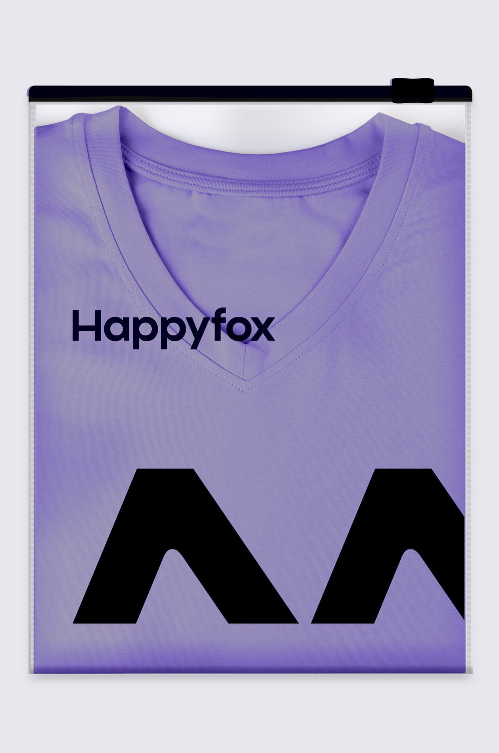 Женская футболка оверсайз с V-вырезом Happyfox