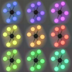 Citilux ATMAN SMART CL226A161 RGB LED Умная люстра Матовый Хром