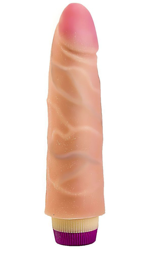 Вибромассажёр-реалистик LOVETOY 20,2 см, розовая головка